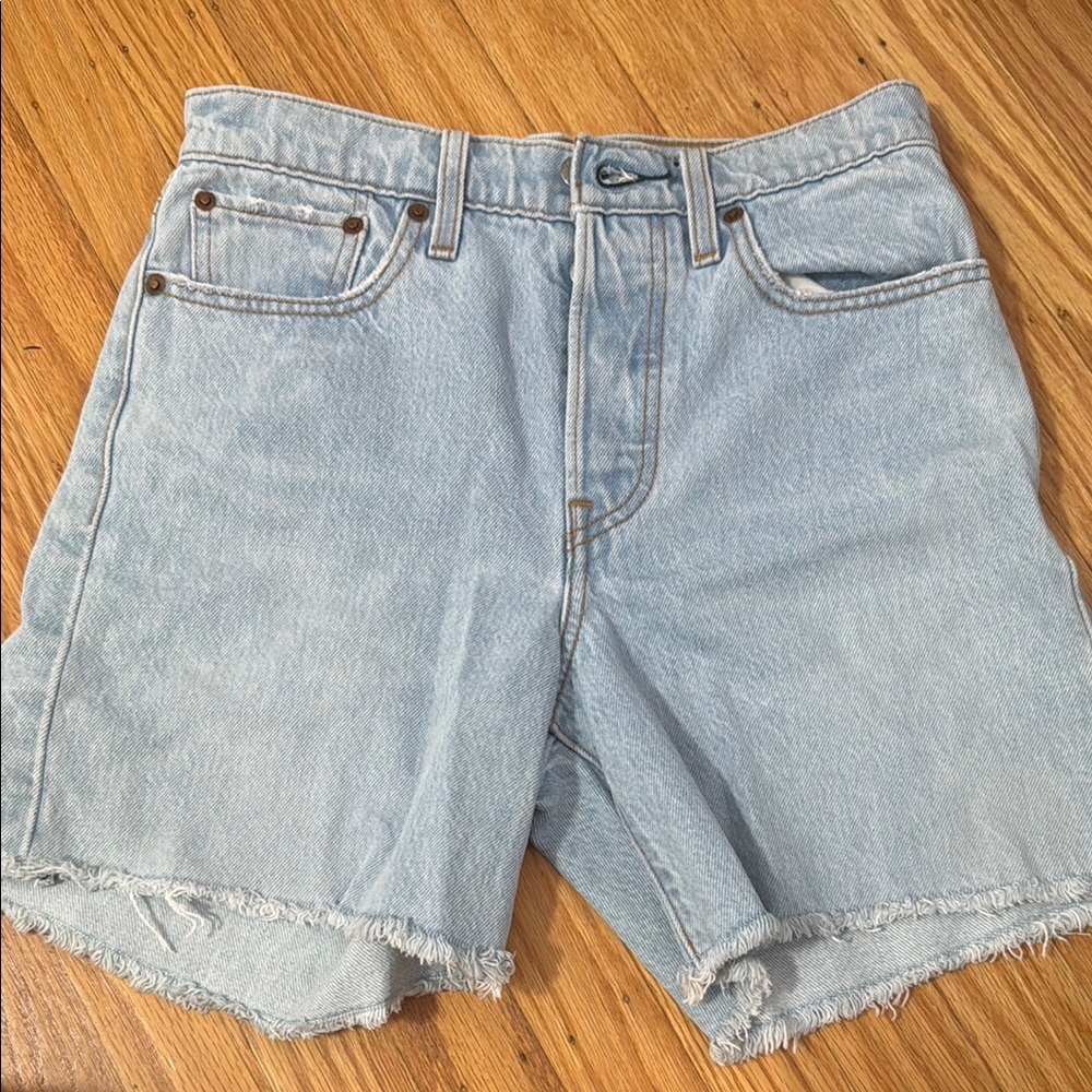 Light Blue Vintage Levi Denim Shorts